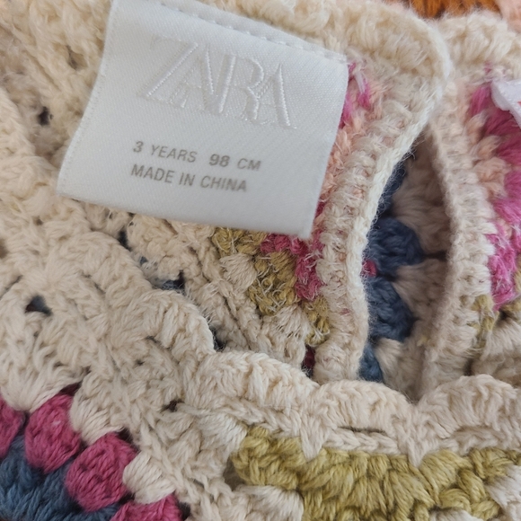 Zara Crochet Granny Core Sleeveless Dress - Picture 4 of 4